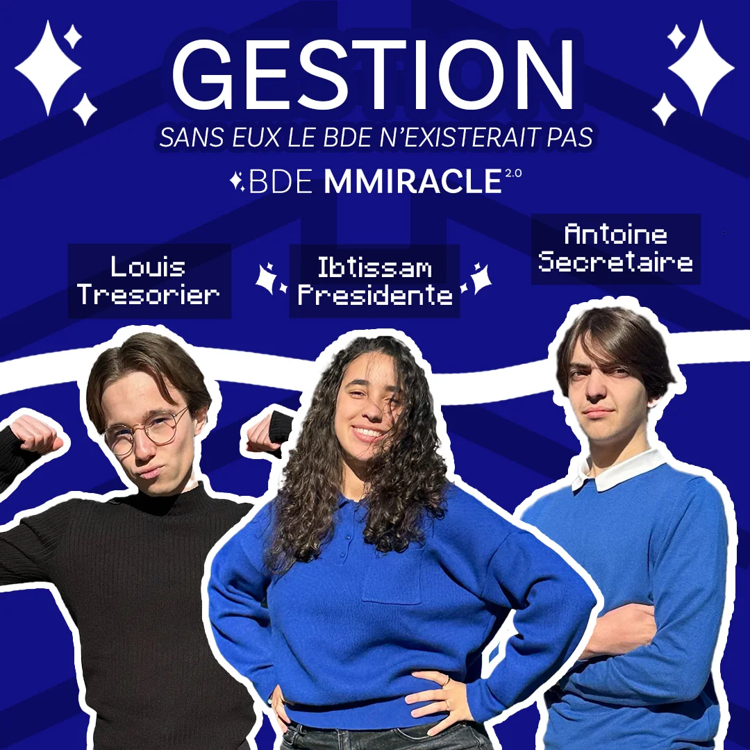 Affiche Présentation membre Bde Gestion