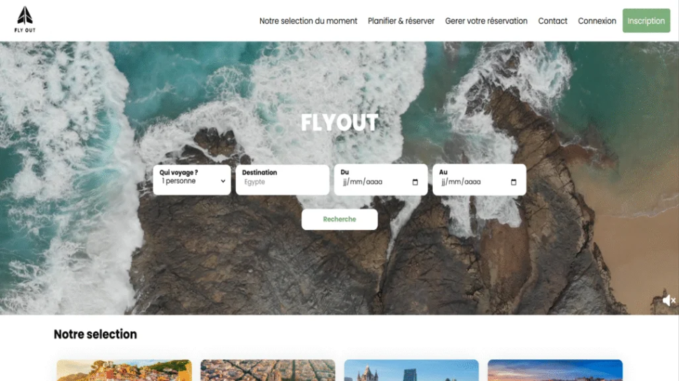 Pade d'Accueil Flyout
