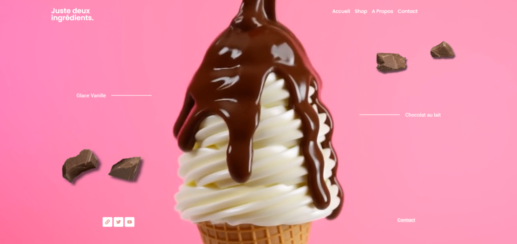 Pade d'accueil site de GLACE